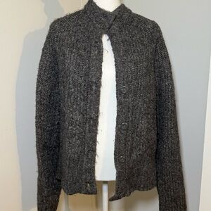 Gray Knit Cardigan